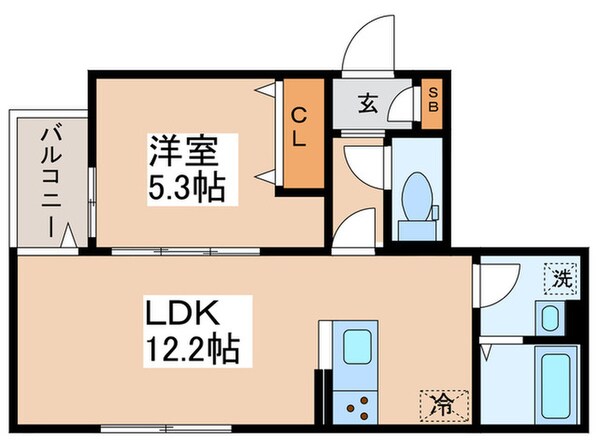 レクシア一ツ家の物件間取画像